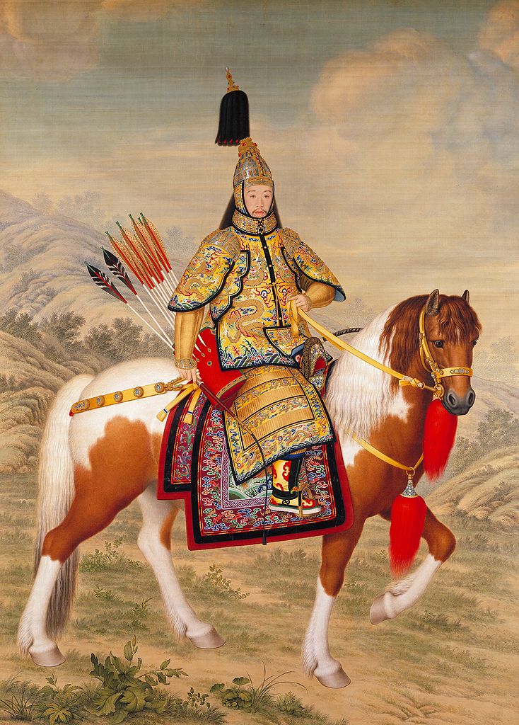 Image:734px-The Qianlong Emperor in Ceremonial Armour on Horseback.jpg