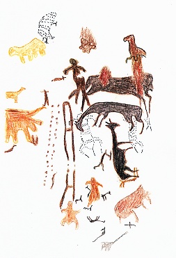 Image:Una pintura rupestre de la cueva de Toquepala.JPG